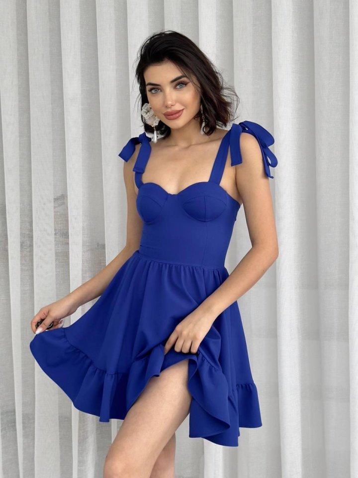 VERO OMUZ BAĞLAMALI ELBİSE