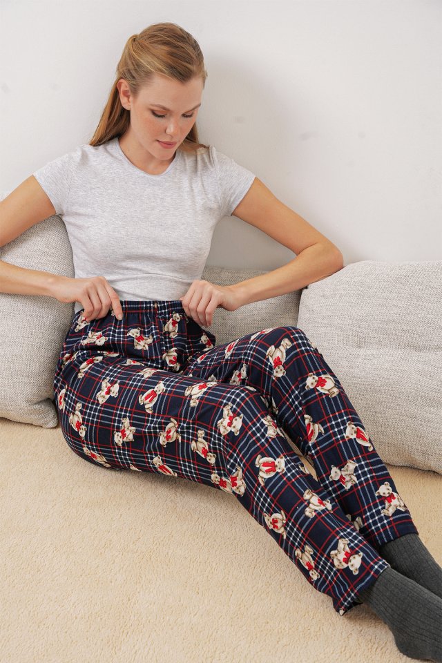 4323 Desenli Pijama Altı - Y.Zümrüt