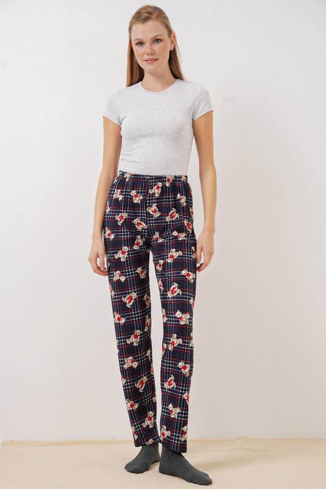 4323 Desenli Pijama Altı - Y.Zümrüt