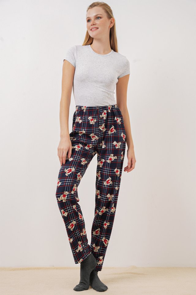 4323 Desenli Pijama Altı - Y.Zümrüt