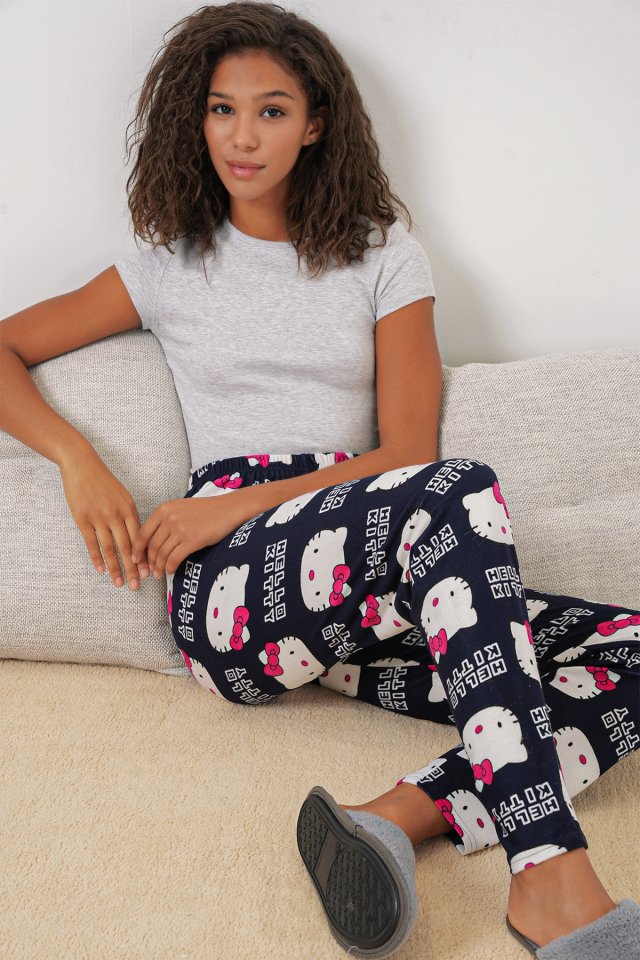 4323 Desenli Pijama Altı - Y.Zümrüt