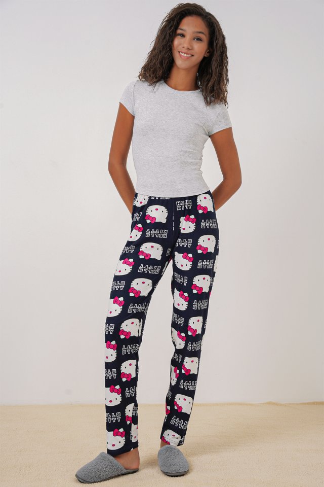 4323 Desenli Pijama Altı - Y.Zümrüt