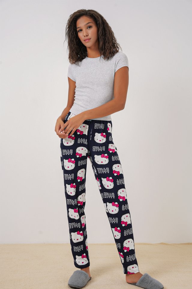 4323 Desenli Pijama Altı - Y.Zümrüt