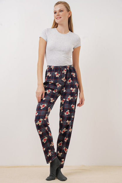 4323 Desenli Pijama Altı - Y.Zümrüt